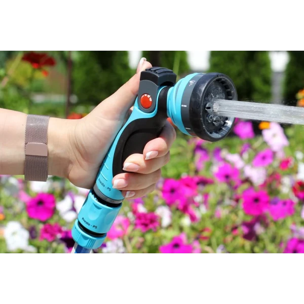 Пістолет поливальний 8 режимів, металевий Presto-PS 7731
