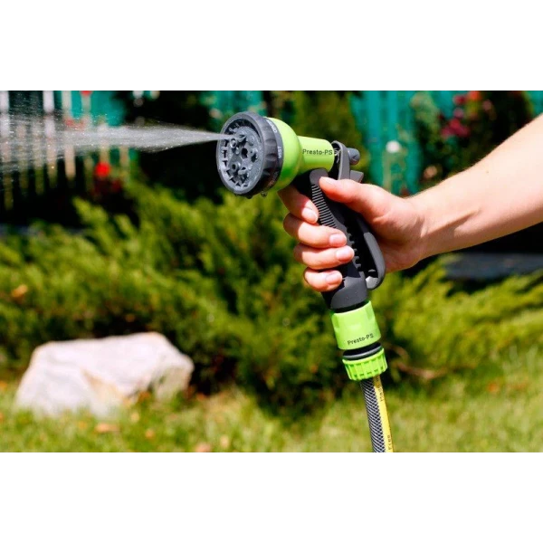 Пістолет для поливу пластиковий Presto-PS 7202G, 8 режимів