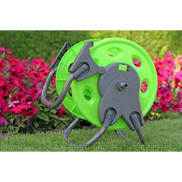 Катушка для шланга полива Presto-PS 3401G (1/2"-45 м, 5/8"-30 м, 3/4"-20 м)