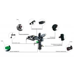 Дощувач Presto-PS зрошувач імпульсний для городу на 2 форсунки з різьбленням 1 дюйм (6015)