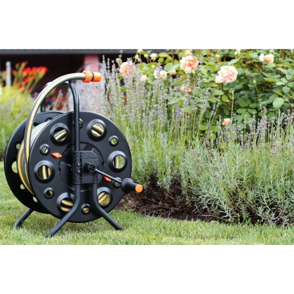 Катушка шланга металлическая Presto-PS 3903 (1/2"-100 м, 5/8"-90 м, 3/4"-50 м)