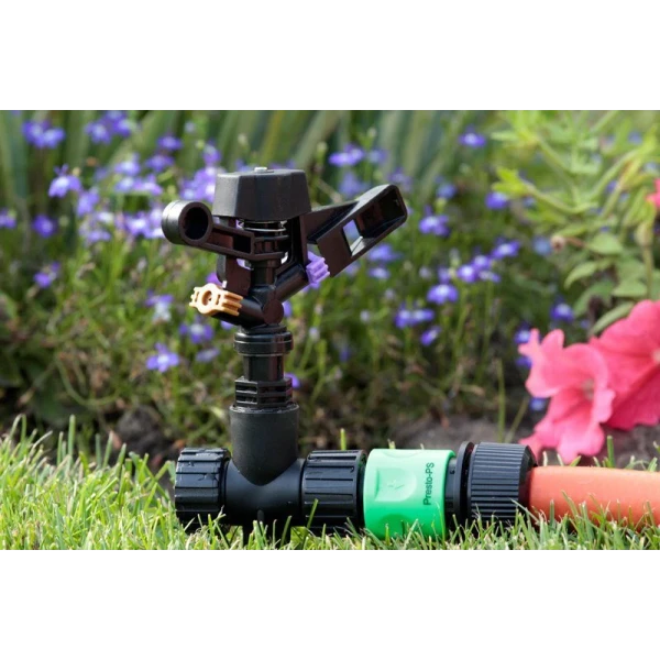 Зрошувач Фрегат на ніжці, на 2 виходи, (пластик) Presto-PS RS-5022-7