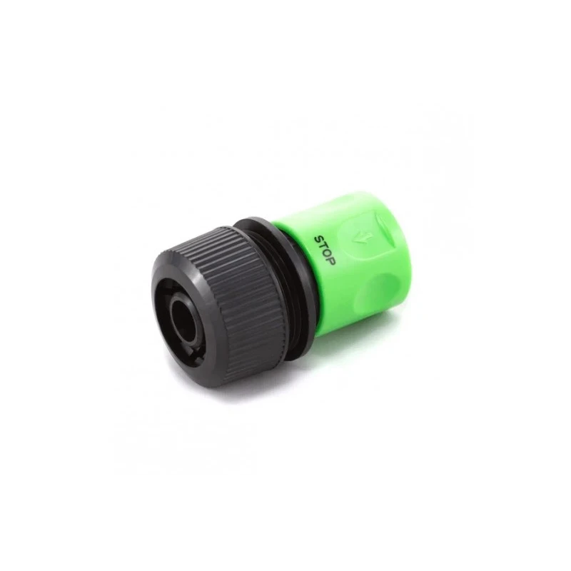 Коннектор для шланга 3/4" с аквастопом Presto-PS 4112