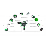 Дощувач Presto-PS зрошувач імпульсний на 5 форсунок з різьбленням 1 дюйм (6010)