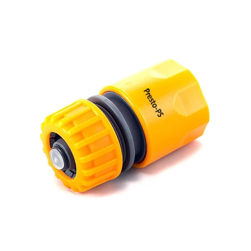 Коннектор для шланга 1/2-5/8" с аквастопом Presto-PS 5810