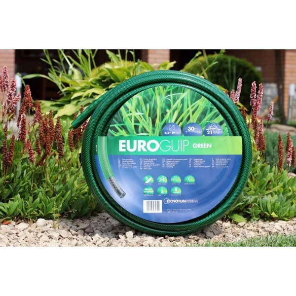 Шланг садовый для полива 5/8" 25 м Tecnotubi Euro Guip Green EGG 5/8 25