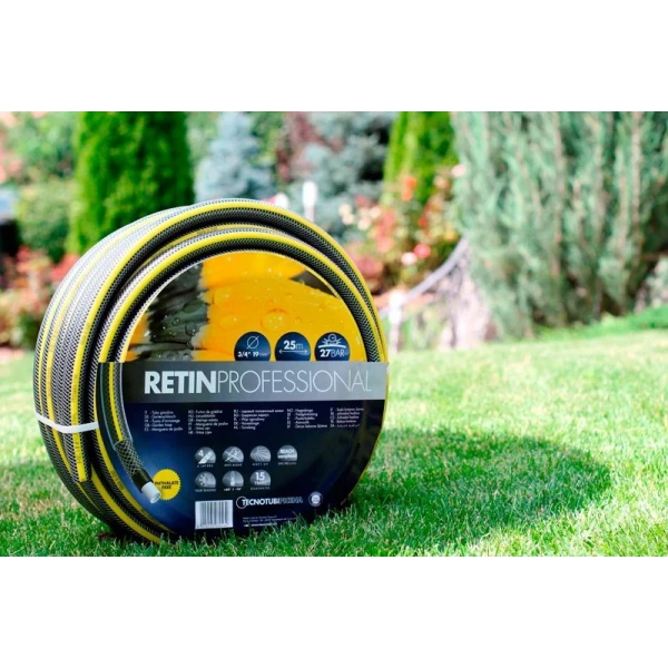 Шланг садовый Tecnotubi Retin Professional для полива диаметр 1/2 дюйма, длина 15 м Presto-PS RT 1/2 15
