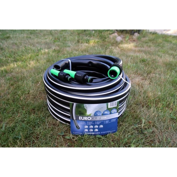 Шланг садовый для полива 3/4" 25 м Tecnotubi Euro Guip Black EGB 3/4 25
