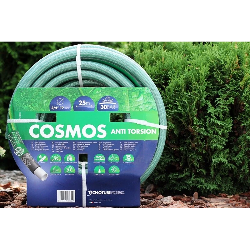 Шланг садовый для полива 1/2" 25 м Tecnotubi Cosmos CS 1/2 25