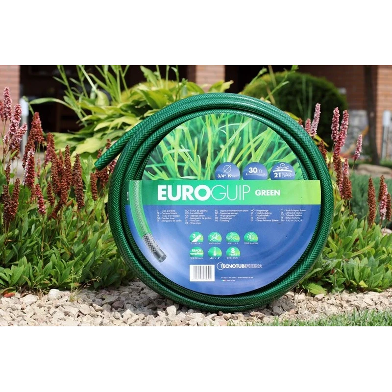 Шланг садовый для полива 3/4" 50 м Tecnotubi Euro Guip Green EGG 3/4 50