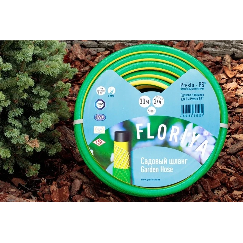 Шланг садовый для полива 3/4" 30 м Presto-PS Флория FL 3/4 30