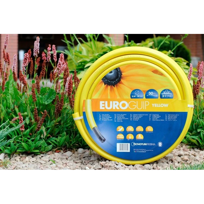Шланг садовый для полива 3/4" 30 м Tecnotubi Euro Guip Yellow EGY 3/4 30