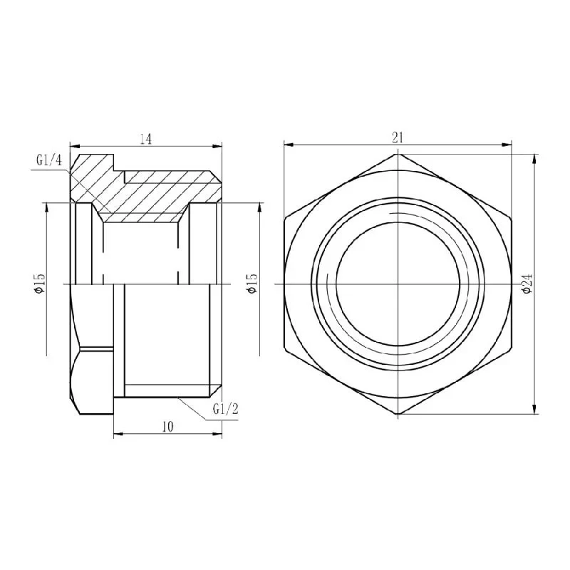 Футорка SD Forte 1/2