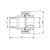Американка PPR Blue Ocean 63х2