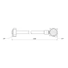 Шланг залив SD Plus для пральної машини 250 см SD095W250