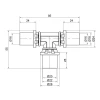Тройник пресс Icma 16х20х16 №406
