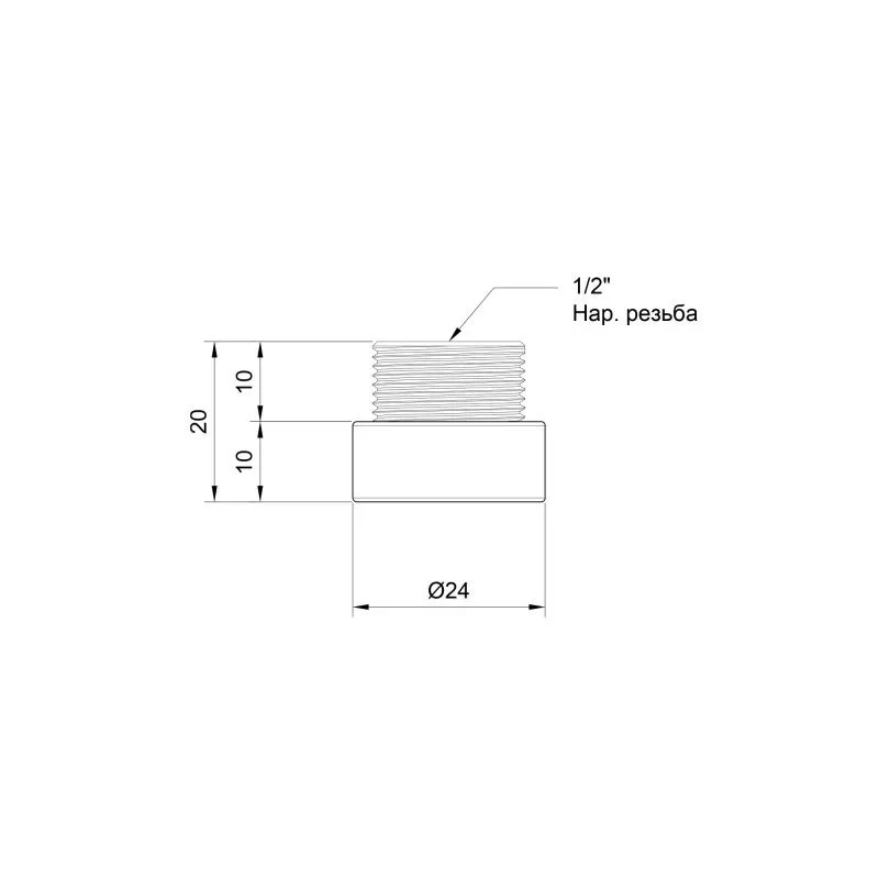 Удлинитель SD Plus 10х1/2