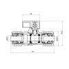 Кран кульовий обтискний SD Forte 16 SF263W15
