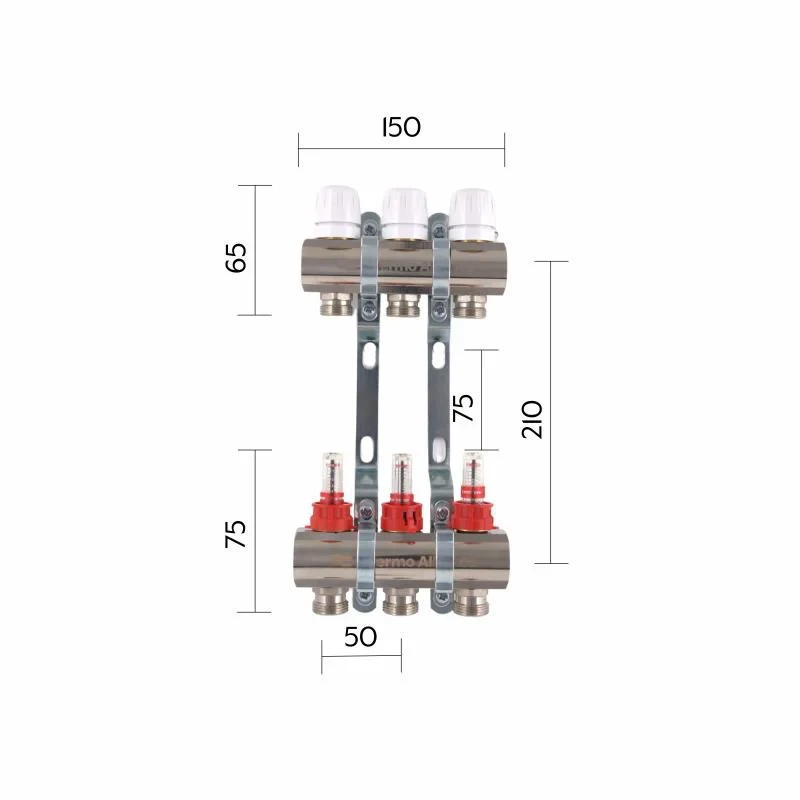 Колектор з витратомірами Thermo Alliance Standart 1