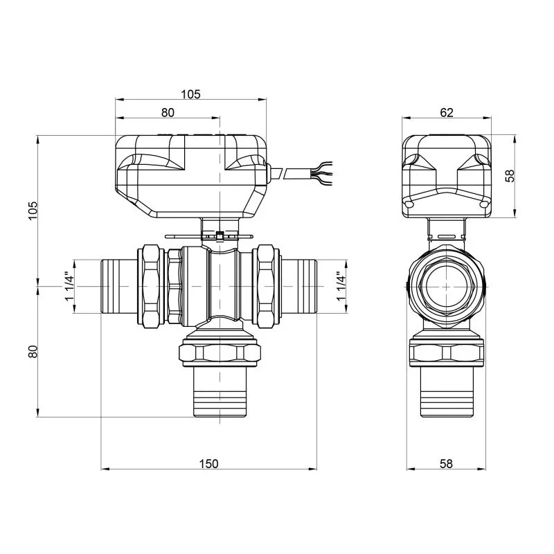 Кран кульовий зонний Icma 1