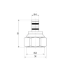Наконечник Icma 24х1,5, 16х2,2-16х2,25 №100