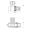 Кран кульовий радіаторний PPR Thermo Alliance 25х3/4