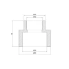 Муфта PPR Thermo Alliance 50х32