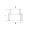 Муфта PPR Thermo Alliance 50х40