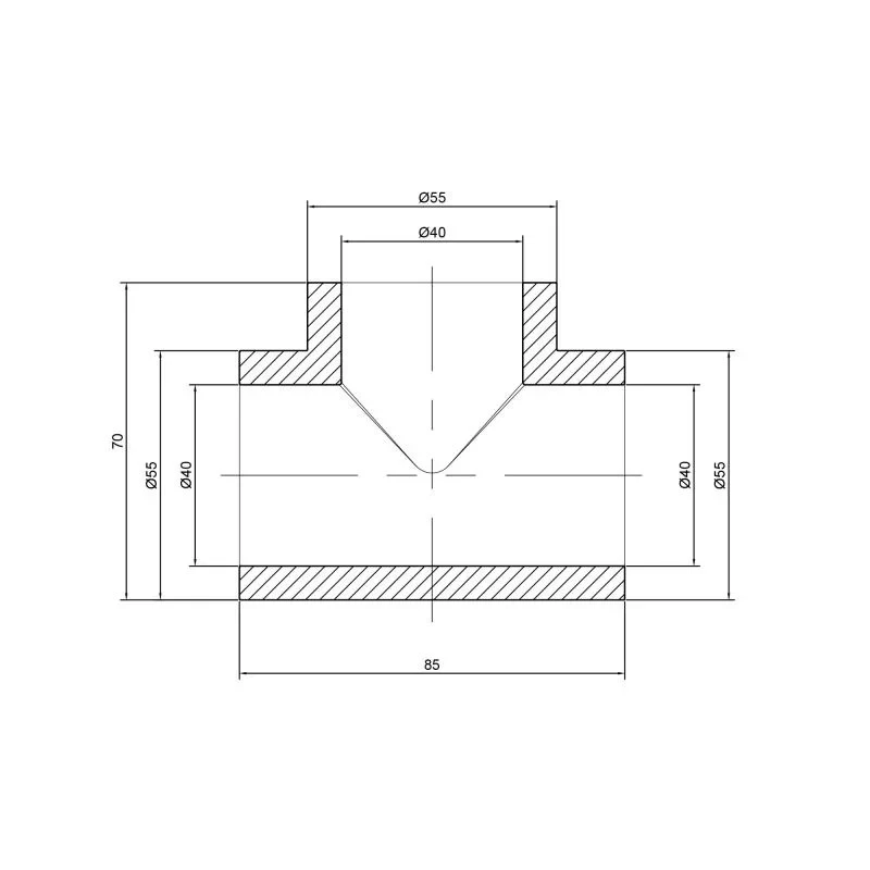 Тройник PPR Thermo Alliance 40