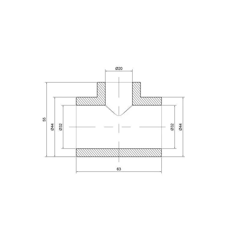 Трійник PPR Thermo Alliance 32х20х32
