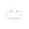 Тройник PPR Thermo Alliance 40х25х40