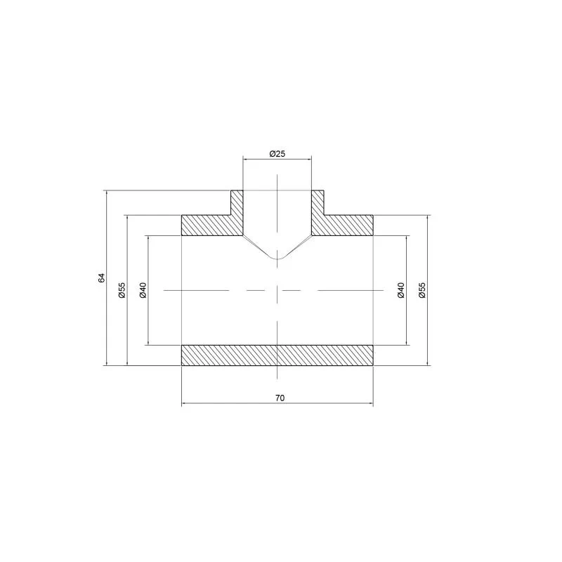 Тройник PPR Thermo Alliance 40х25х40