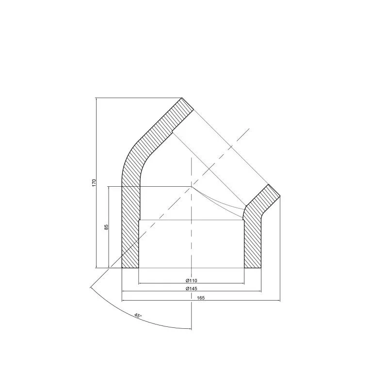 Уголок PPR Thermo Alliance 110, 45°