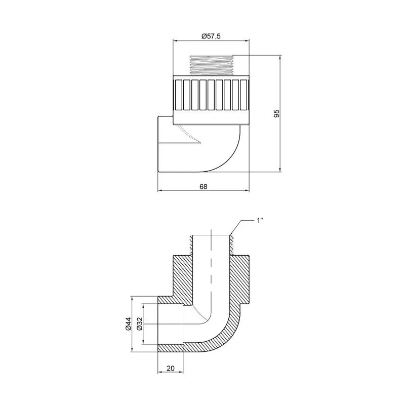 Уголок PPR Thermo Alliance 32х1