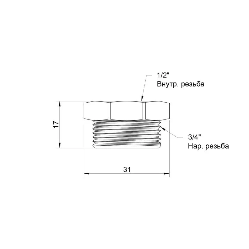 Футорка Icma 3/4