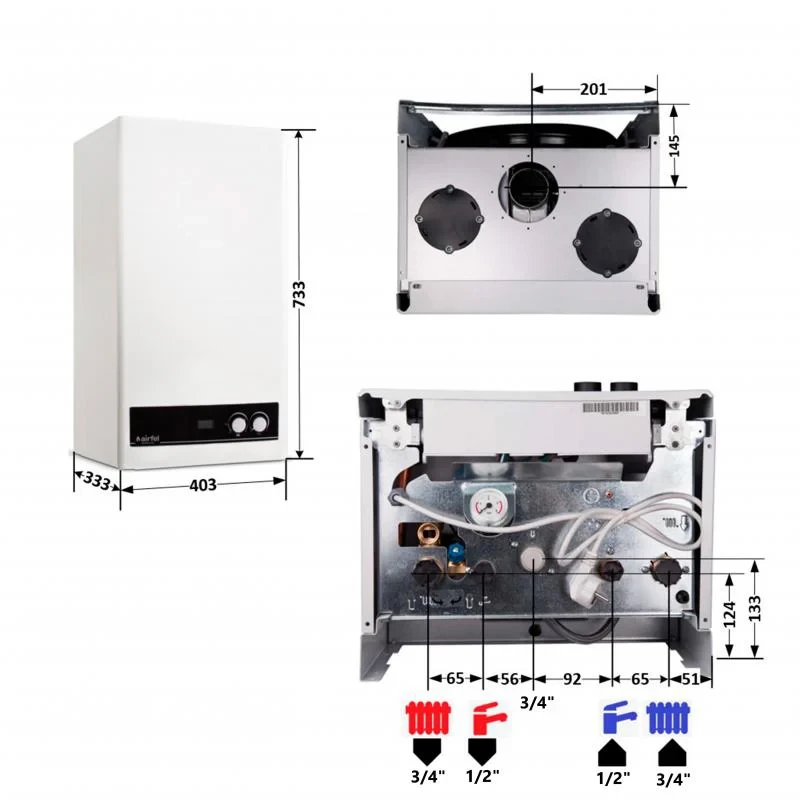 Котел газовий Airfel DigiFEL DUO 24 кВт двоконтурний