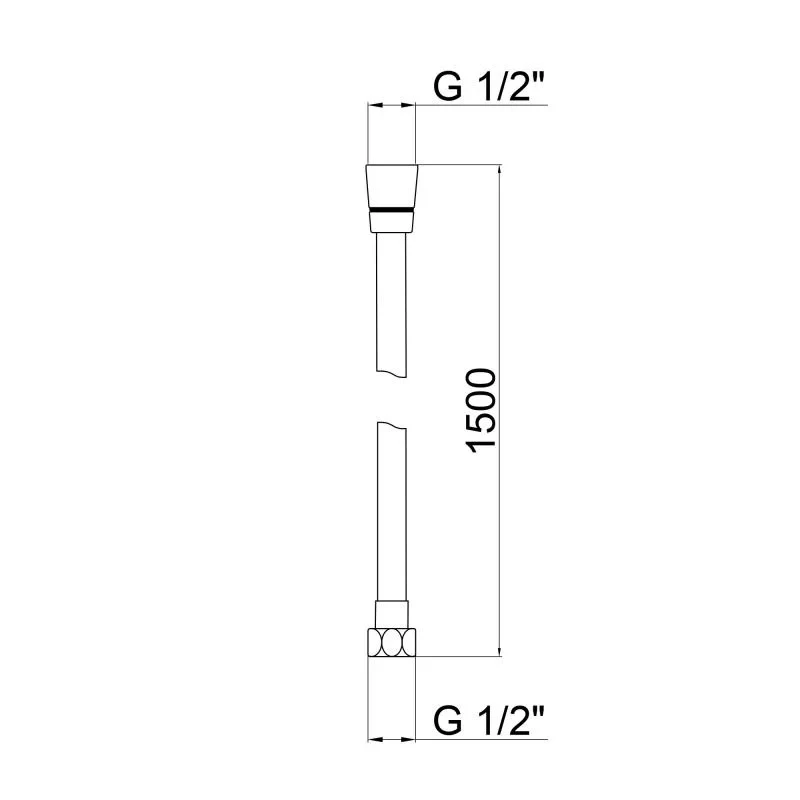 Шланг Lidz Niagara 30 1,5 м LDNIA30NKS28541 Nickel