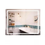 Дзеркало Qtap Mideya (DC-F908) 800х600 з LED-підсвічуванням Touch, з димером, рег. яскравості QT2078F908W