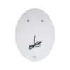 Дзеркало Qtap Mideya (DC-F801) 600х800 з LED-підсвічуванням Touch, з антизапотіванням, з годинником, димером, рег. яскравості QT2078F801W