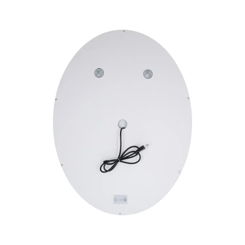 Дзеркало Qtap Mideya (DC-F801) 600х800 з LED-підсвічуванням Touch, з антизапотіванням, з годинником, димером, рег. яскравості QT2078F801W