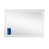 Дзеркало Qtap Mideya (DC-F613) 1200х800 з LED-підсвічуванням Touch, з антизапотіванням, з годинником, димером, рег. яскравості QT2078F613W