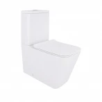 Унитаз-компакт Qtap Crow безободковый с сиденьем Soft-close QT05222170W