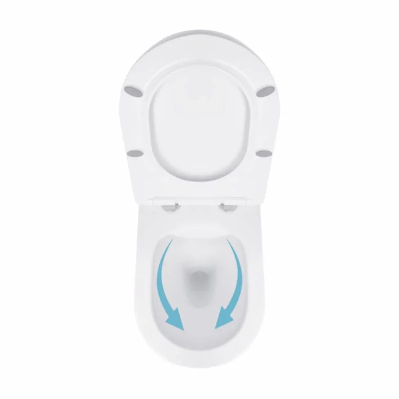 Унітаз підвісний Qtap Jay безобідковий з сідінням Soft-close QT07335176W