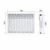 Радіатор біметалічний Thermo Alliance Bi-Ferrum 500/96