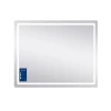 Дзеркало Qtap Mideya (DC-F910) 1000х800 з LED-підсвічуванням Touch, з антизапотіванням, з годинником, димером, рег. яскравості QT2078F910W