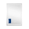 Дзеркало Qtap Mideya (DC-F936) 500х800 з LED-підсвічуванням Touch, з антизапотіванням, з годинником, димером, рег. яскравості QT2078F936W