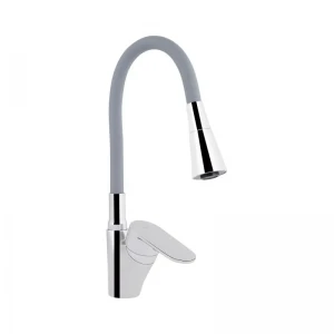 Змішувач для кухні Lidz Tani 007F3 з гнучким виливом (k40) LDTAN007F3GCR31869 Grey / Chrome