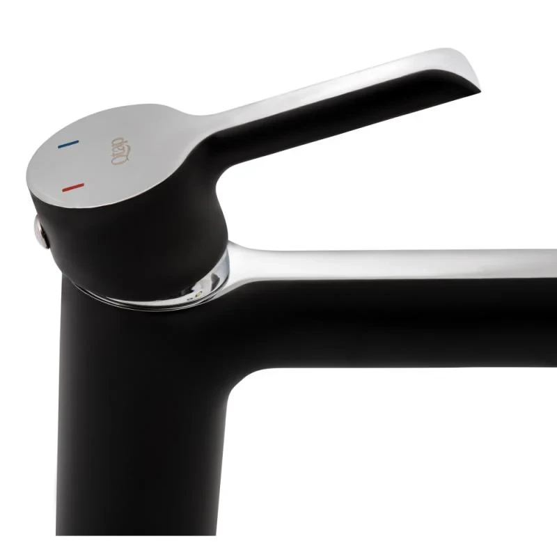 Змішувач для раковини Qtap Grand QTGRABCR001F Chrome/Black