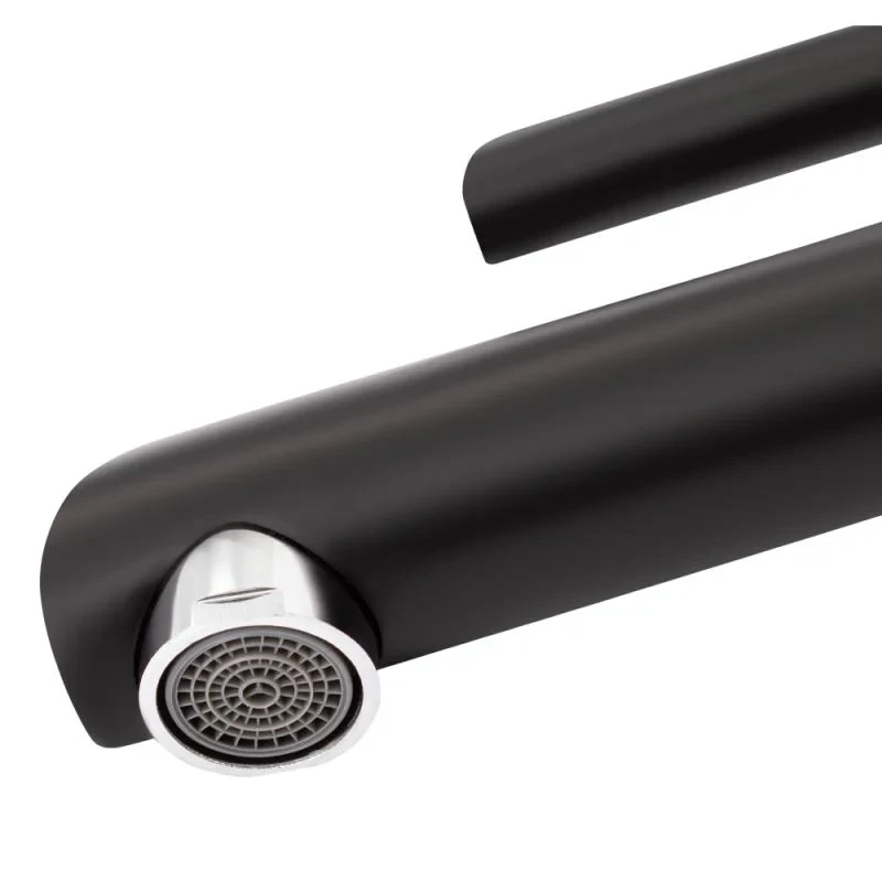 Змішувач для раковини Qtap Grand QTGRABCR001F Chrome/Black