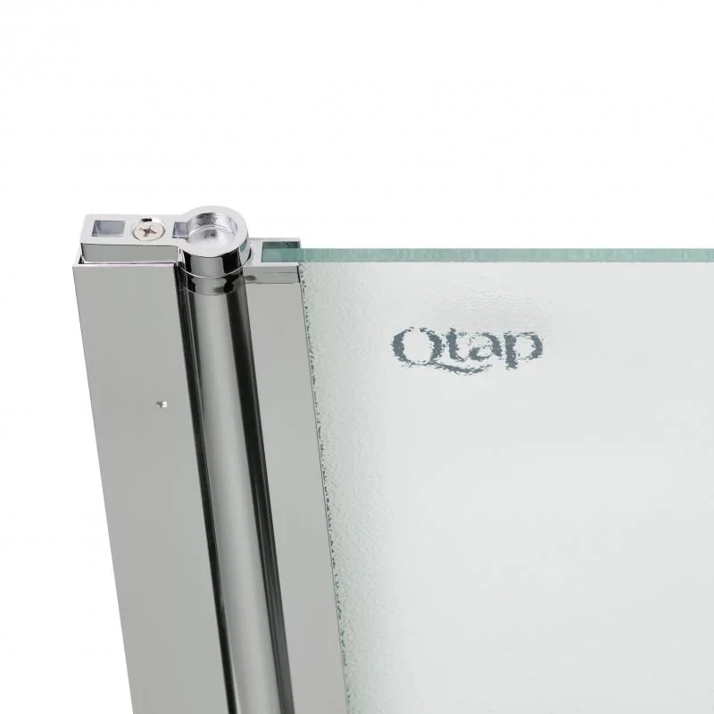 Штора на ванну Qtap Standard CRM407513APL скло Pear 6 мм, 75х140 см, ліва